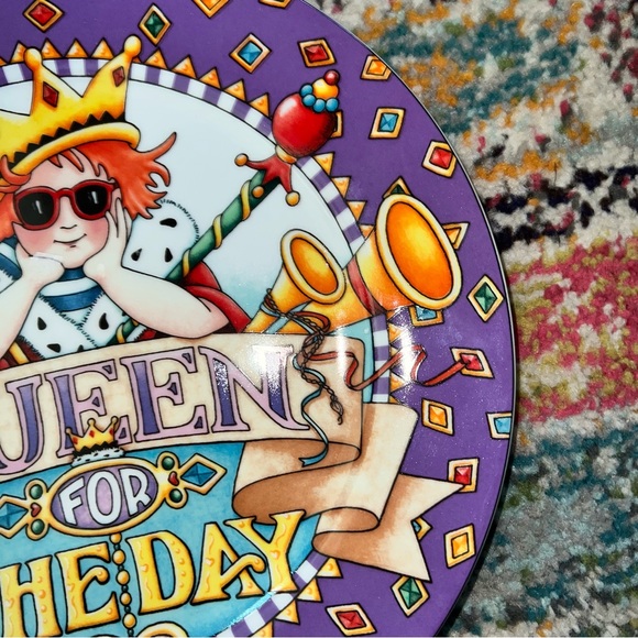 Mary Engelbreit 2001 “Queen For The Day” Plate. - Picture 6 of 8